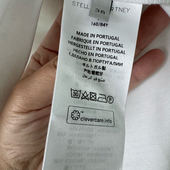 Sheer Stella Mccartney white tee with stars - Picture 3 of 5